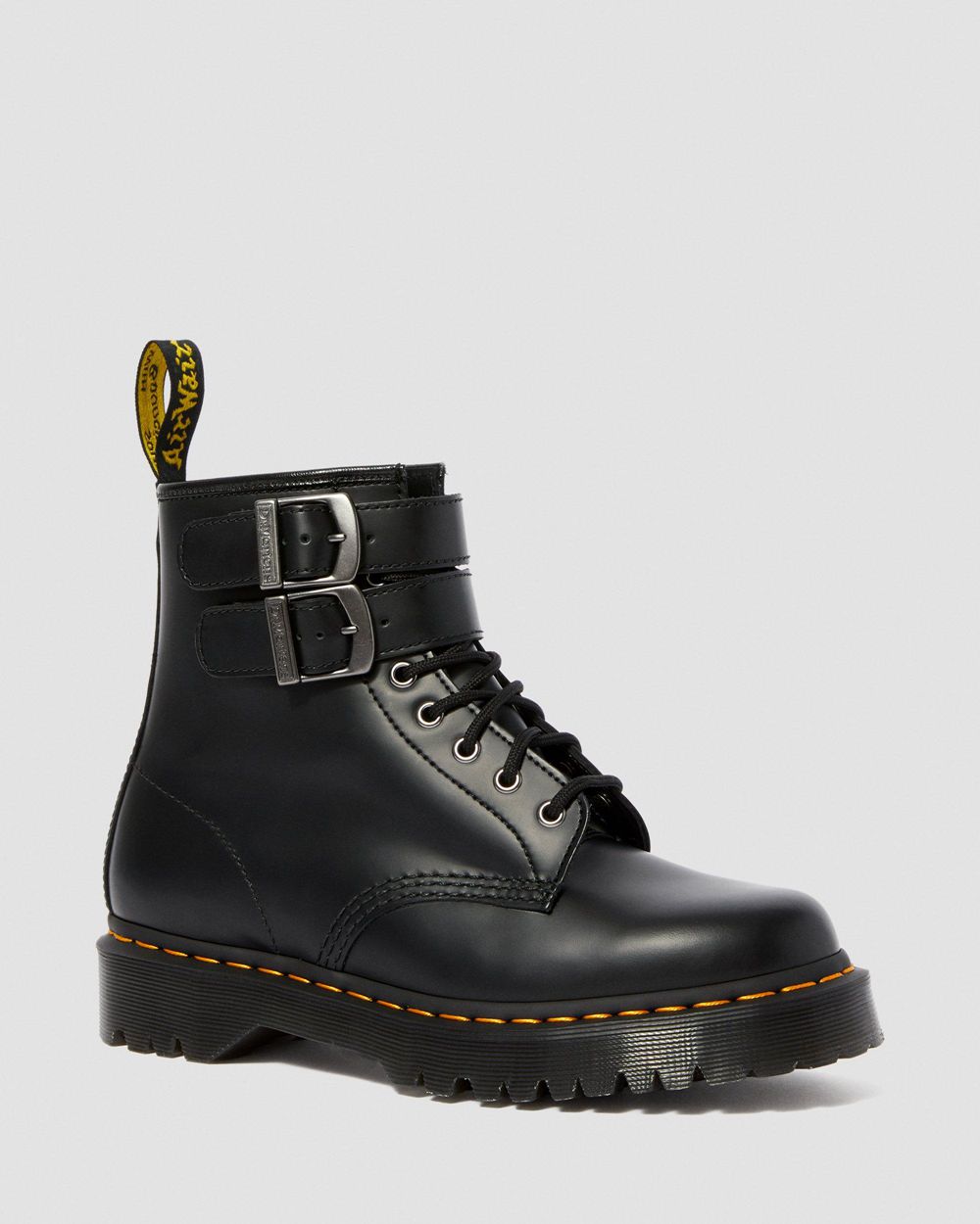 Dr Martens 1460 Smooth Kožené Buckle Topánky Damske ( Čierne ) SK 271-JLBRVM